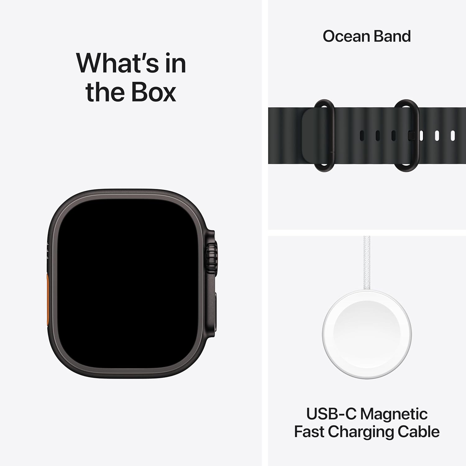 PRO ULTRA-2 GPS Cellular 49mm Smartwatch, Sports Watch with Natural Titanium Case with Black Ocean Band- M/L. Fitness Tracker, Precision GPS, Action Button