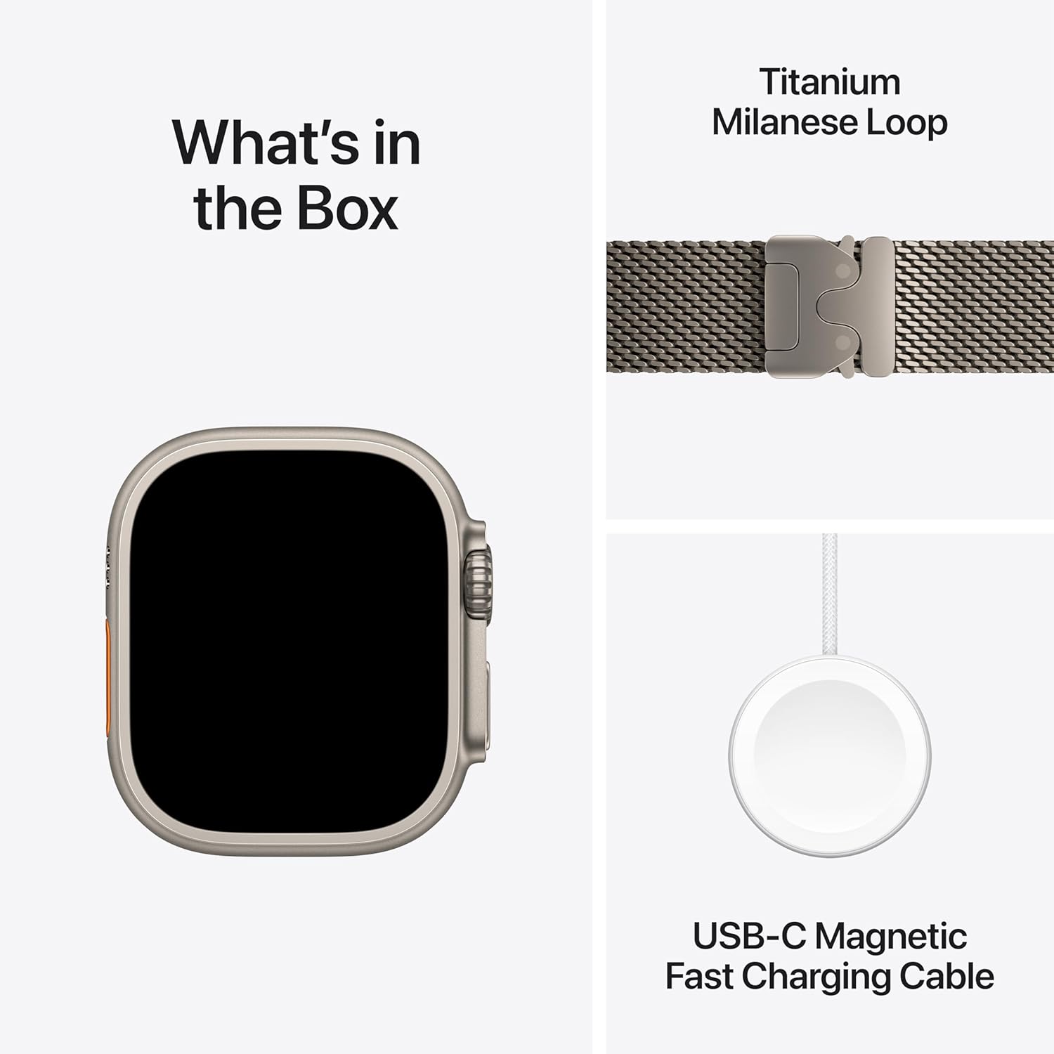 PRO ULTRA-2 GPS Cellular 49mm Smartwatch, Sports Watch with Natural Titanium Case with Natural Titanium Milanese Loop- M/L. Fitness Tracker, Precision GPS, Action Button