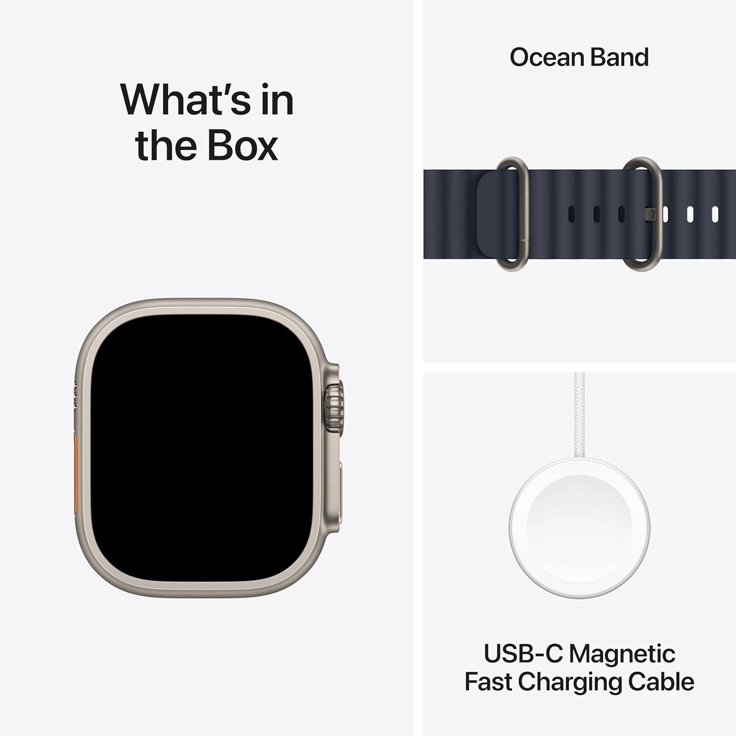 PRO ULTRA-2 GPS Cellular 49mm Smartwatch, Sports Watch with Natural Titanium Case with Navy Ocean Band- M/L. Fitness Tracker, Precision GPS, Action Button