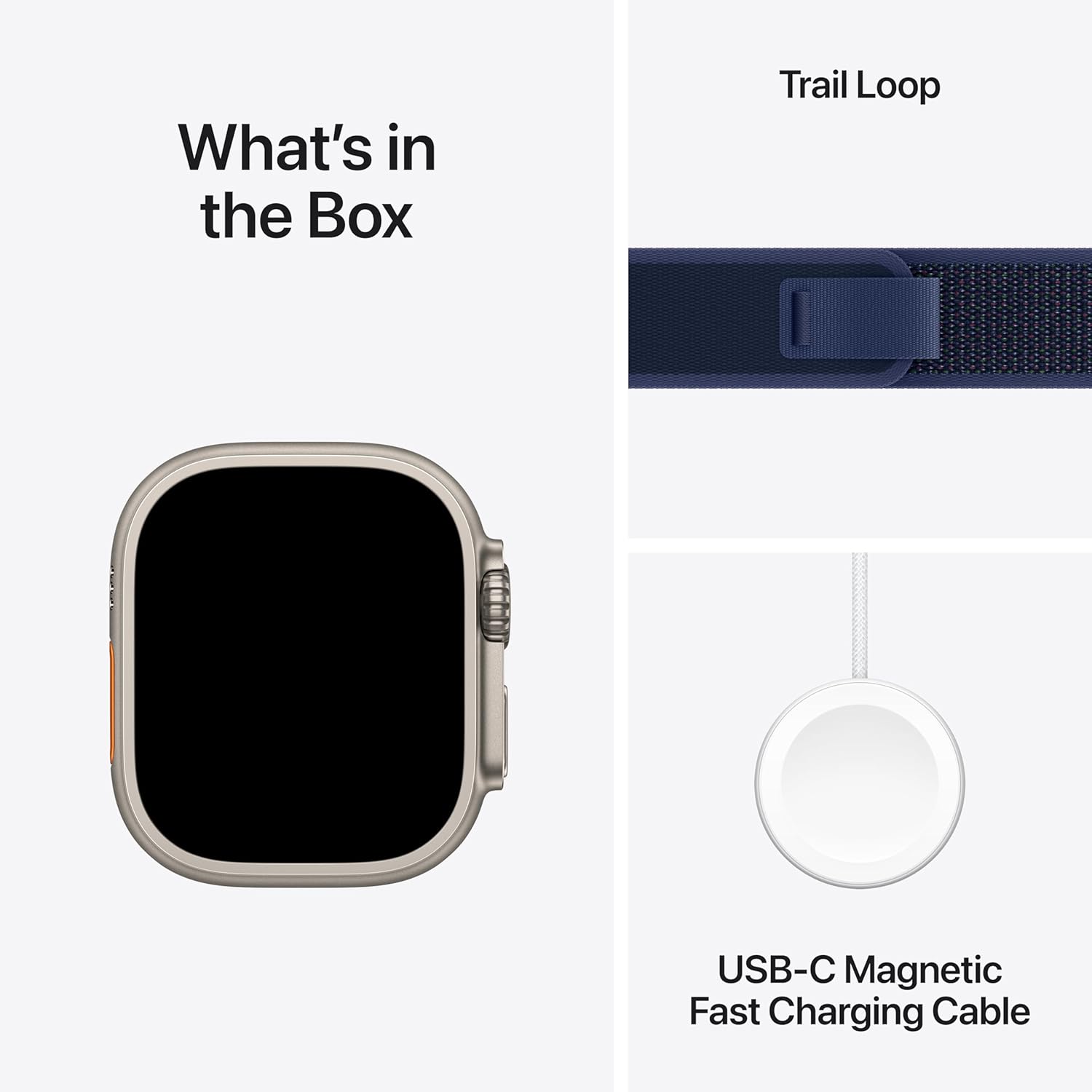 PRO ULTRA-2 GPS Cellular 49mm Smartwatch, Sports Watch with Natural Titanium Case with Blue Trail Loop - M/L. Fitness Tracker, Precision GPS, Action Button