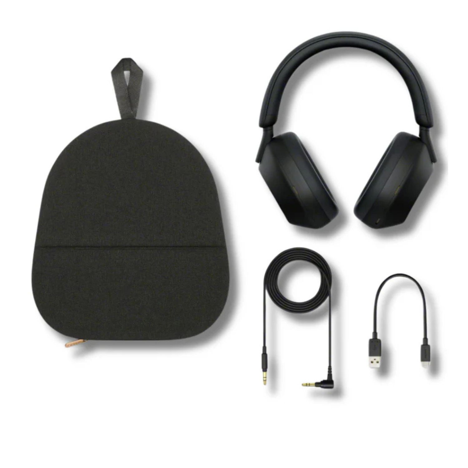 PRO PLUS A1 Best Active Noise Cancelling Wireless Bluetooth Over Ear Headphones with Mic for Clear Calling, up to 40 Hours Battery - BLACK