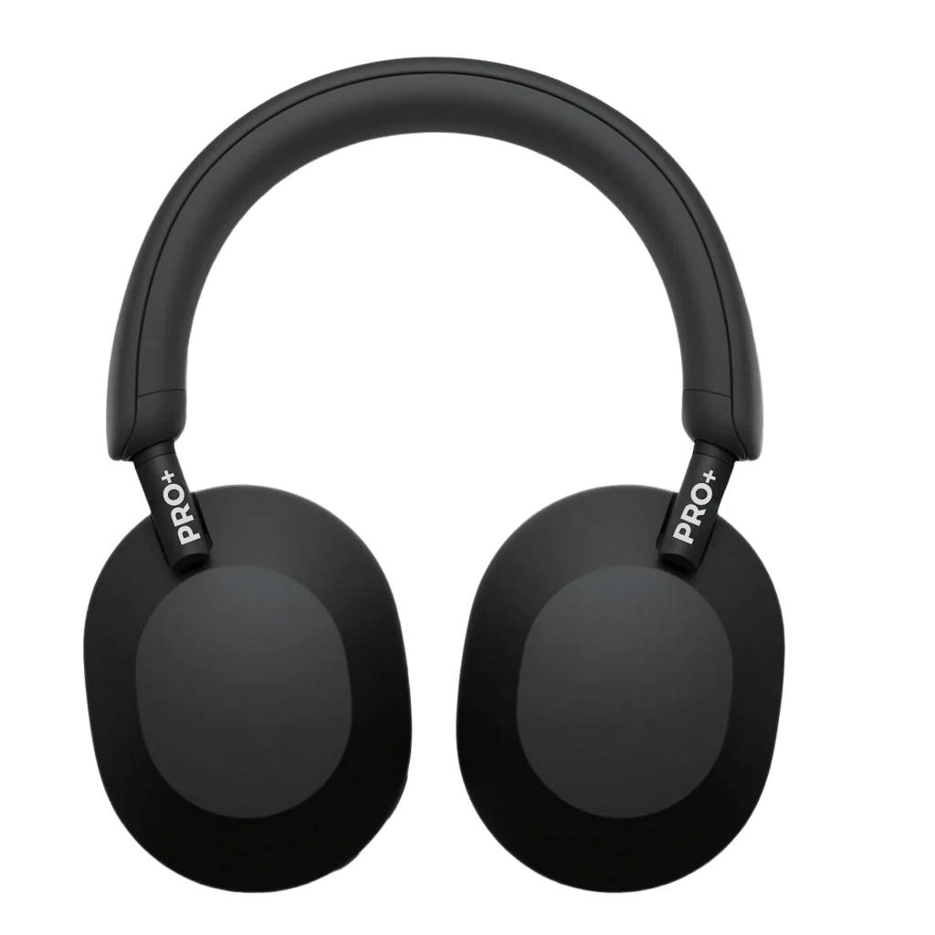 PRO PLUS A1 Best Active Noise Cancelling Wireless Bluetooth Over Ear Headphones with Mic for Clear Calling, up to 40 Hours Battery - BLACK