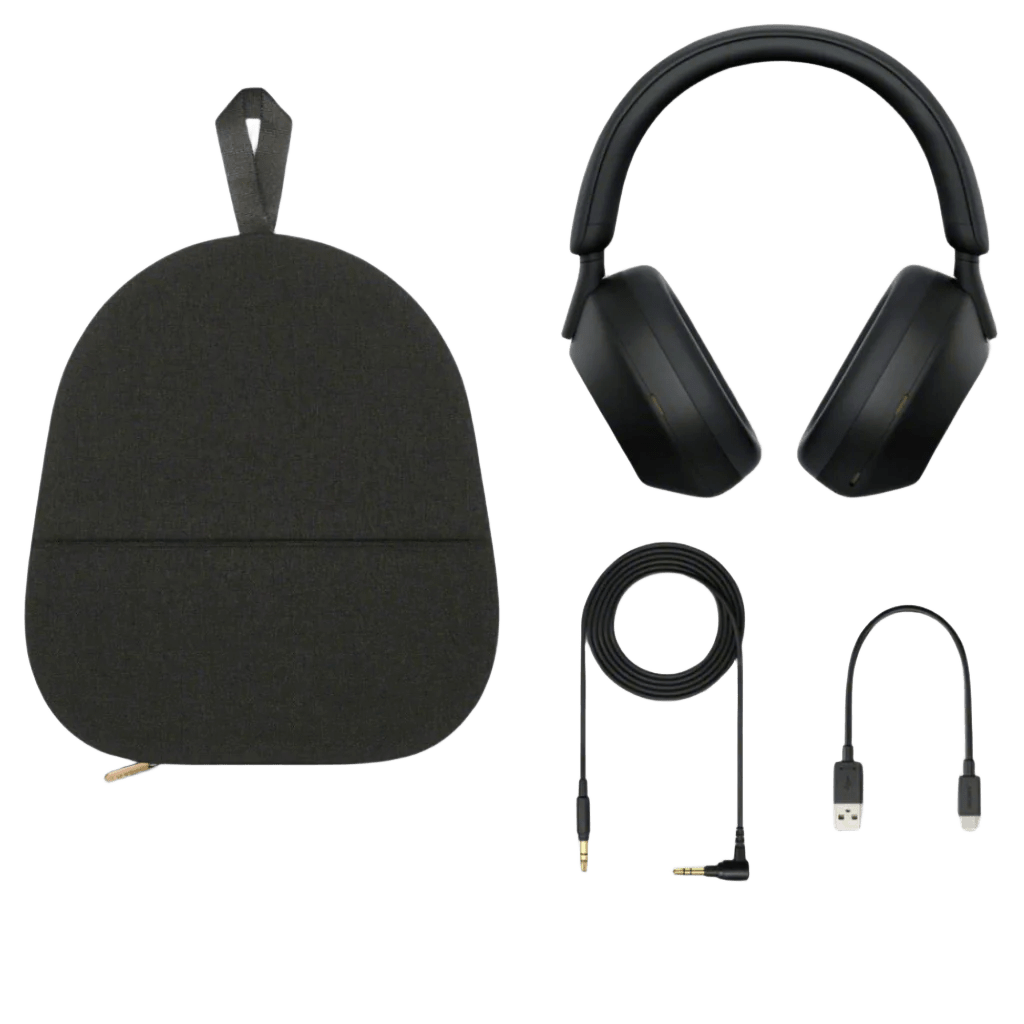 PRO PLUS A1 Best Active Noise Cancelling Wireless Bluetooth Over Ear Headphones with Mic for Clear Calling, up to 40 Hours Battery - BLACK