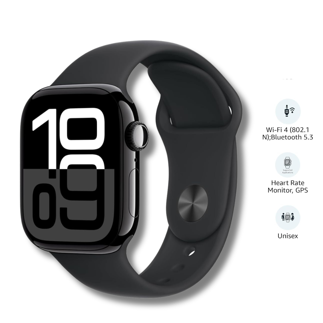 New PRO PLUS Series 10 [GPS + Cellular 46 mm] Smartwatch with Jet Black Aluminium Case