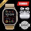 PRO ULTRA-2 GPS  Cellular 49mm Smartwatch, Sports Watch with Natural Titanium Case with Tan Alpine Loop - M/L. Fitness Tracker, Precision GPS, Action Button With Free 2nd Generation ANC Earbud