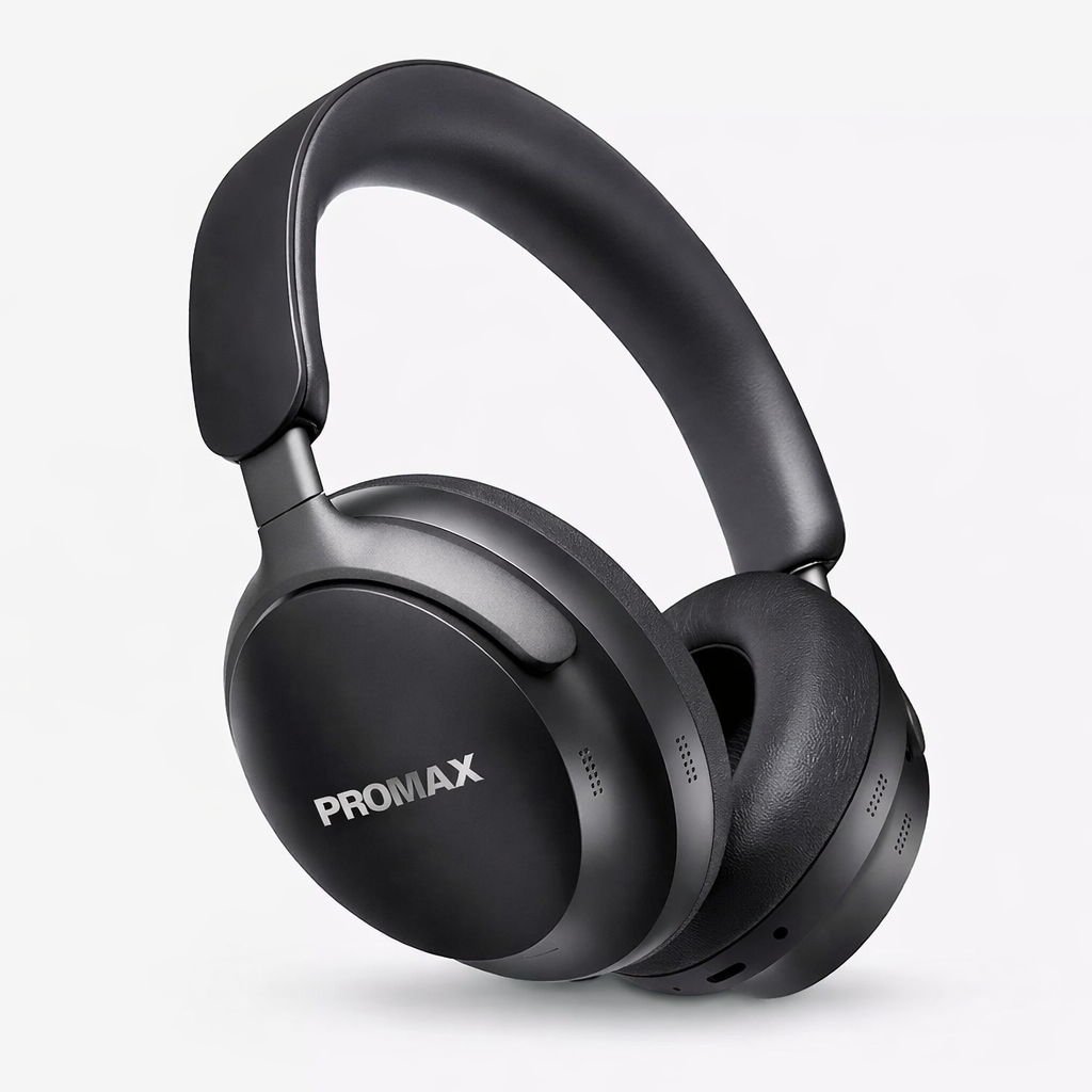 PROMAX Active Noise Cancelling Headphones with Alexa Voice Control + Free ANC Earbuds | 40 Hours Battery | Premium Sound
