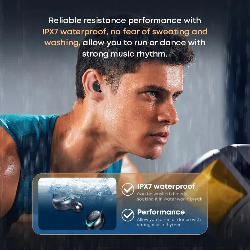 Original F9 Earphone 9D Hifi Stereo LED Display Waterproof In Ear Headphone Bluetooth 5.1 TWS F9 Wireless Earbuds F9-5 F9-5C - HEADPHONES FACTORY