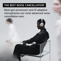 PRO PLUS A1 Best Active Noise Cancelling Wireless Bluetooth Over Ear Headphones with Mic for Clear Calling, up to 40 Hours Battery - BLACK
