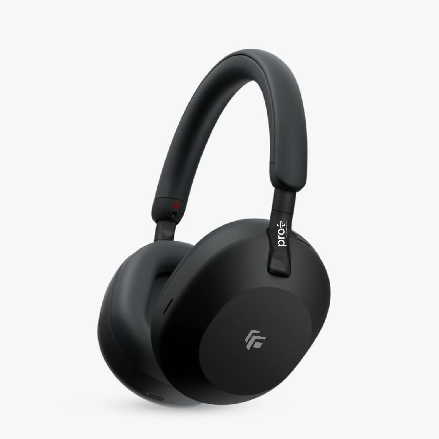 PRO PLUS A1 Best Active Noise Cancelling Wireless Bluetooth Over Ear Headphones with Mic for Clear Calling, up to 40 Hours Battery - BLACK