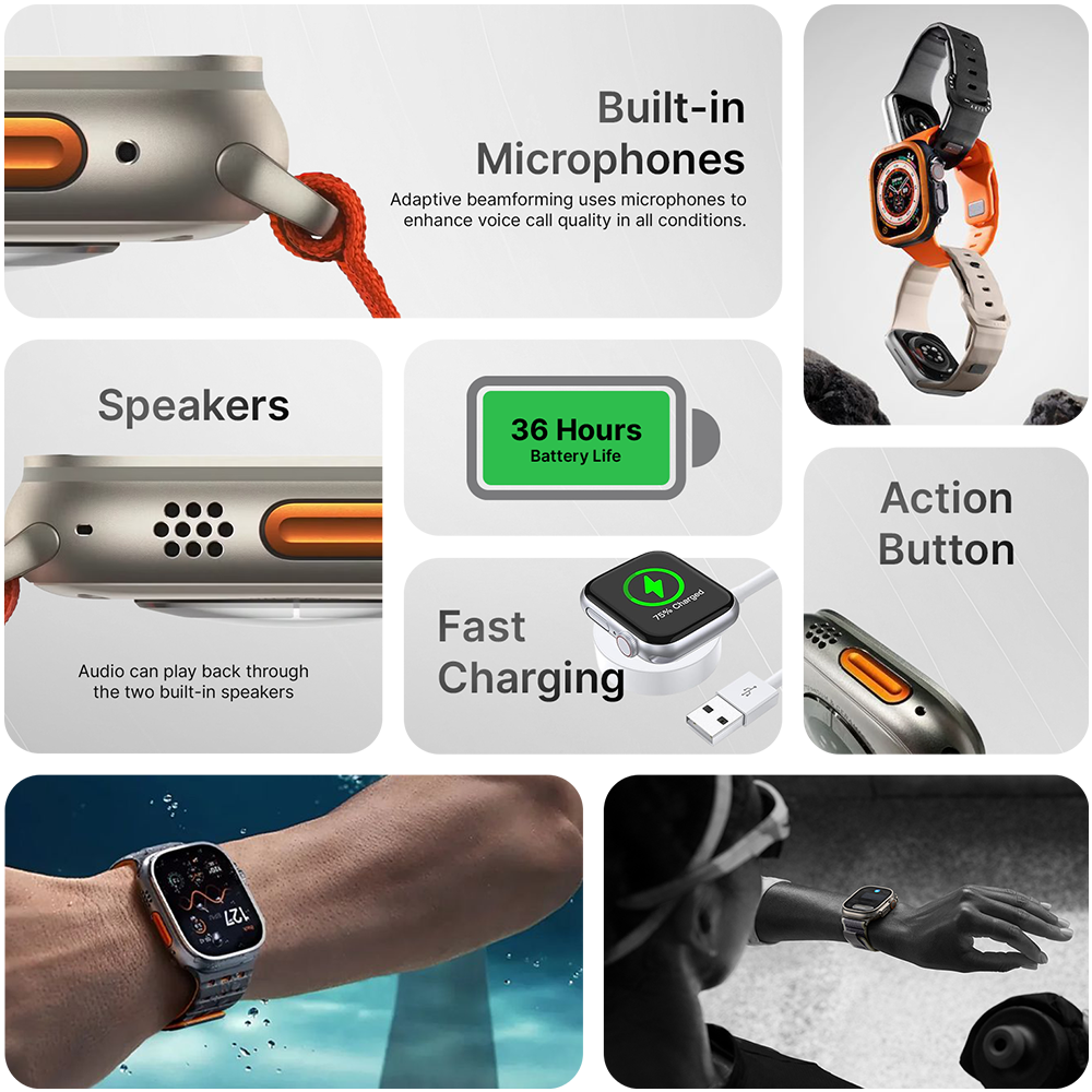 PRO PLUS Maxx Smartwatch 49mm | Bluetooth Calling, 1.95” HD Display, Sports & Fitness Tracker, Waterproof, Long Battery Backup, for Men & Women